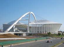 Funicular elevator to an observation deck and for maintenance in a soccer stadium 